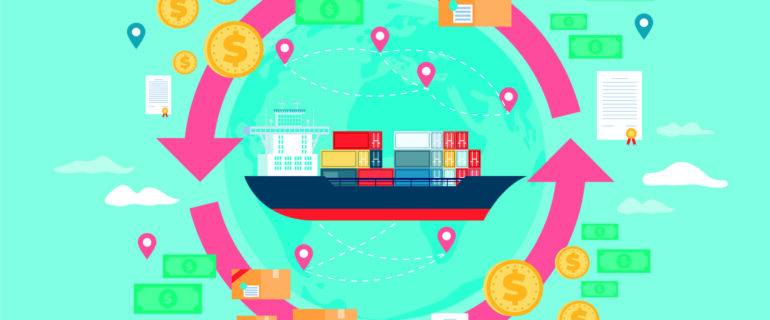 Hand drawn Flat International Trade - 2021 - 03