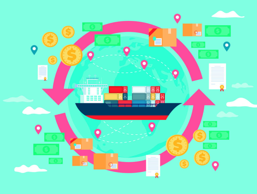 Hand drawn Flat International Trade - 2021 - 03